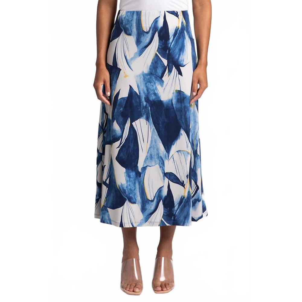 NEW SYMPLI a-line skirt in watery reflections